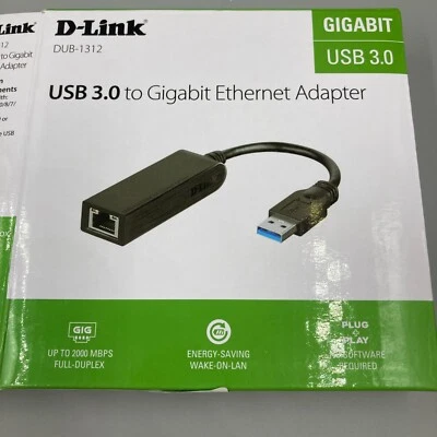 Adattatore Gigabit USB 3.0 D-Link DUB-1312 (da USB 3.0 tipo A a RJ-45. 282639 - Immagine 1 di 4