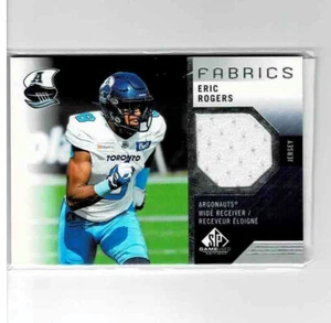 Camiseta deportiva 2021 SP Game Used Edition CFL - Fabrics Game Eric Rogers #ER Toronto - Imagen 1 de 1