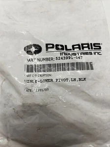 5243991-067 Polaris Pivot Hinge, Lower, Left, Medium Gloss Black - Picture 1 of 7