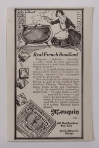 1930 Mouquin French Bouillon Tablets Advertisement New York & Chicago - Picture 1 of 1