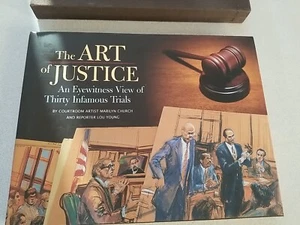Art of Justice: An Eyewitness View of Thirty Infamous Trials M. Church w/Slipcas - Picture 1 of 6