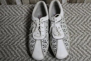 FootJoy FJ LoPro Collection Damen-Golfschuhe weiß Blumenausschnitt 97060 Größe 6 M - Bild 1 von 10