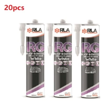 20 piezas x UV ESTABLE RG techo y canalón silicona 300 ml translúcido SKU: 610324   Foto 1 de 4