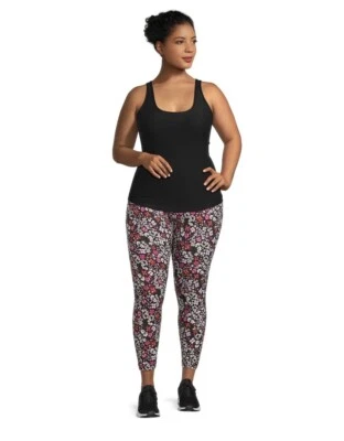 Leggings femininas NO BORDERS tornozelo cintura alta macia tamanho 2X 19-21 juniores novas - Imagem 1 de 4