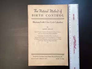 Vtg. The Natural Method of Birth Control - James Bruce Falstaff Press Copy. 1935 - Foto 1 di 13