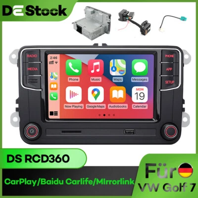 DS RCD360 RCD330 German Autoradio Stereo Carplay für After 2010 VW Golf Passat - Bild 1 von 4