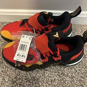 Adidas Trae Young 1 "Atlanta Hawks" Men's Basketball Shoes Black-Red  8.5 M 9.5W