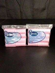 Vintage GOODY Pink Magnetic Rollers snap over covers 16 Jumbo USA Jumbo NOS - Picture 1 of 3