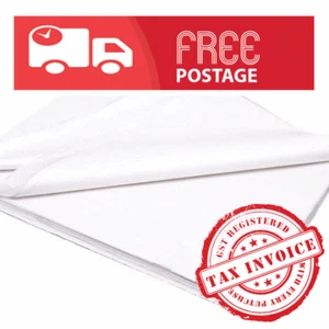 PREMIUM TOP QUALITY WHITE TISSUE PAPER 22 GSM, GIFT WRAP, ACID FREE 430x660mm - Picture 1 of 1