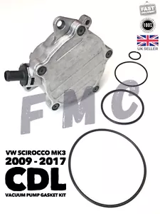 VW SCIROCCO R 2.0T MK3 Vacuum Pump Gasket Seal Kit Volkswagen Vacuum Gasket CDL - Picture 1 of 12
