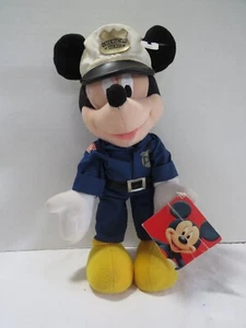 APPLAUSE DISNEY POLICE MAN MICKY MOUSE PLUSH 10" WITH TAG - Picture 1 of 7