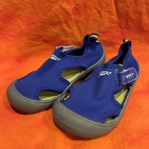 SPEEDO Toddler Water Shoes Sandals Size S Blue Swim Closed Toe - Picture 1 of 5