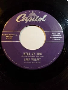 Gene Vincent- Lotta Lovin / Wear My Ring  Capitol VG+ F95A - Picture 1 of 1