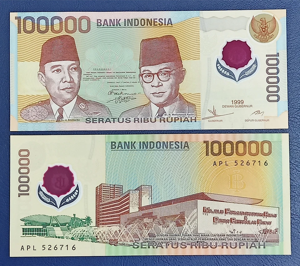 Indonesia 100000 Rupiah Polymer 1999 UNC - Image 1 of 3
