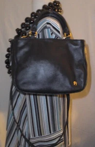 Bolso bandolera de cuero azul Etienne Aigner - Imagen 1 de 5