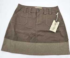 Aventura Shonda Skirt Golf 8 Dark Khaki Pockets A-line Organic Hiking Outdoors - Picture 1 of 7