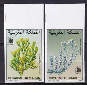 Morocco 1987 Yvert 1031/32 Flowers imperforate - Picture 1 of 1