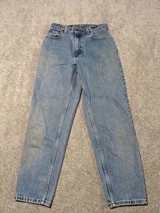 Vintage Levis Jeans Womens 8 Petite 550 Relaxed Fit Tapered Mom Y2K Denim Pants - Picture 1 of 15
