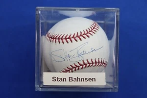 STAN BAHNSEN Autographed Rawlings Major League Baseball MLB COA Auto 1968 ROY NY - Picture 1 of 6