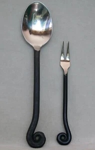 Gourmet Settings 18/10 Stainless Treble Clef Flatware : 8" Soup Spoon+fork - Picture 1 of 3