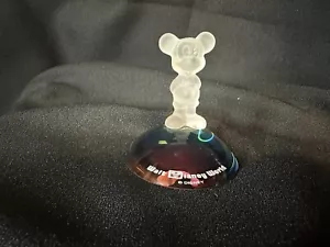 Walt Disney World Frosted Glass Mickey Mouse With Irredesent Base 3" - Picture 1 of 9