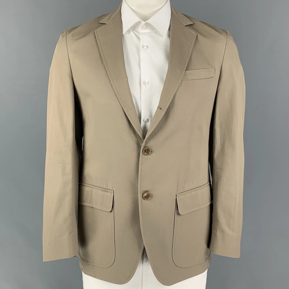 Abrigo Deportivo GITMAN BROS para UNIONMADE Talla 40 Solapa Muesca Algodón Caqui Foto 1 de 4