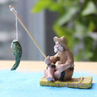 Fishing Old Man Resin Figure Statue Garden Ornament Micro-Landscape Garden B*jy