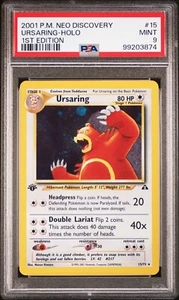 Pokemon 1st Edition Ursaring Holo 15/75 Neo Discovery PSA 9 MINT - Picture 1 of 2