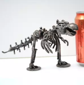 Scultura in metallo rottami Trex, fantastico regalo anniversario per lui, fantastici regali di compleanno - Foto 1 di 14