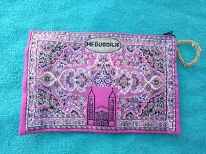 Portafoglio Vanity Case Ricamo Oro Viola, Rosa, Arancione, Rosso da Medjugorje - Foto 1 di 26
