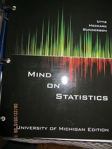 Mind on Statistics von Utts Heckard Gunderson UofMichigan Edition Statistiken 250 Lo - Bild 1 von 5