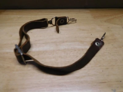 Vintage Fire Helmet Chin Strap-Leather -CLEAN! - Image 1 of 4