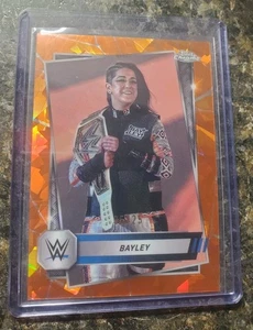 2025 Topps Chrome WWE - BAYLEY #137 Orange Refractor /25 - Picture 1 of 2