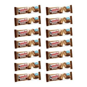 Hanuta Riegel Waffel Riegel mit Haselnussmagermilchcreme 34g 14er Pack - Picture 1 of 1