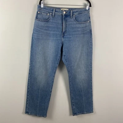 Женские джинсы Madewell Curvy 90-е прямой размер 30P светло-голубая стирка джинсовая ткань NN805 - Изображение 1 из 4