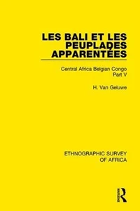 Les Bali et les Peuplades Apparentes (Ndaka-Mbo-Beke-Lika-Budu-Nyari): Central A - Imagen 1 de 1