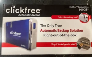 Automatic PC Backup Clickfree 500GB External 7200RPM HDD - Zdjęcie 1 z 2
