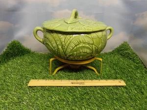 Tea-Light Candle -large Ceramic Fondue Pot Set-For Anything from Cheese to Choco - Picture 1 of 6