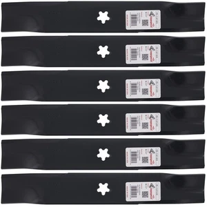 Rotary® 12123 6 Mower Blades for Dixon® Husqvarna® Yazoo® 48" Deck - Picture 1 of 6