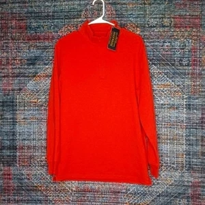 NEW Pendleton mens solid red 1/2 zip pullover sweater M NWT - Picture 1 of 5