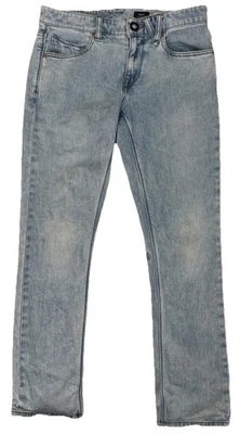 Volcom Vorta Slim Straight Fit 30 Mid Rise Mens Stretch Denim Jeans - Image 1 of 4