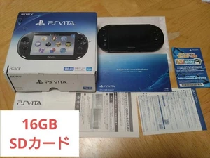 Sony PS Vita PCH-2000 Black Console Charger 16GB Tested working w/ Box s1337M - Picture 1 of 9