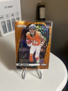 2024 Panini Prizm #393 Troy Franklin Orange Disco Prizm 250009 - Bild 1 von 2
