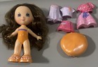 Fisher Price Snap N Style Doll Lot with 3 Outfits Hat EUC