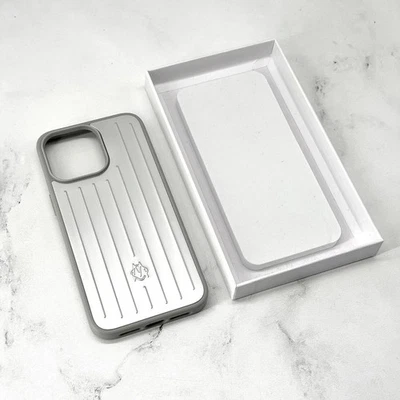 Rimowa iPhone Case Silver Aluminum For iPhone 16 Pro Max New US - Image 1 of 4