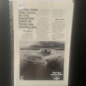 Oldtimer 1975 Chevrolet Chevy Nova Smartest Move Anzeige Werbung - Bild 1 von 2