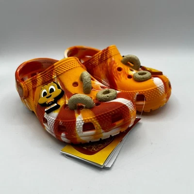 Sandalias Crocs Honey Nut Cheerios Classic Zueco Niños Talla C10 Dijes Foto 1 de 4
