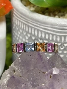 Bomb Party Ring💍 Size 6 RBP2241 “Unicorn Favorite”🦄 Candyland Collection💜💙🧡 - Picture 1 of 11