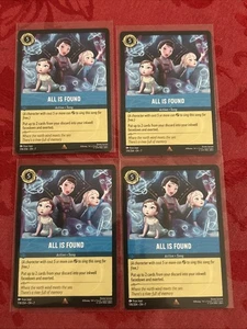 4x Lorcana Archazia's Island - All Is Found - 178/204 - Rare M/NM x4 - Picture 1 of 7