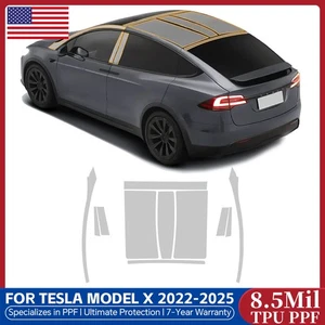 2022-2025 Tesla Model X Sunroof Precut Paint Protection Film Clear PPF TPU Gloss - Picture 1 of 18